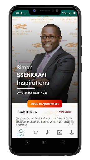 Android application Simon Ssenkaayi Inspirations screenshort