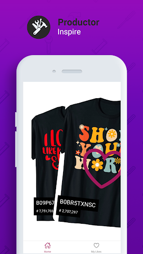 Android application Productor Inspire screenshort