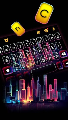 Neon Urban のテーマキーボードのおすすめ画像2