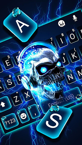 Lightning Music Skull Keyboard Screen 2