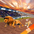 Wild lion, dog, Tiger animal racing simulator 3d 1.1