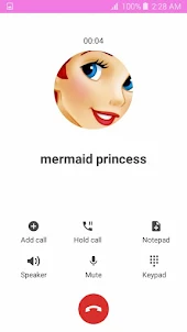 mermaid princess fake call