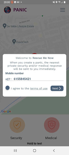 RescueMe Now Screen 2