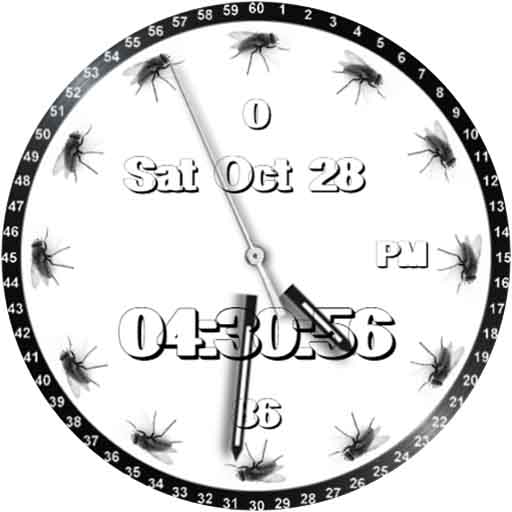 Android application Time Flies Watch Face screenshort
