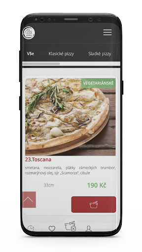 Android application Pizza Klecany screenshort