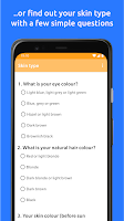 screenshot of UV index - Sunburn calculator