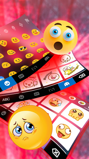 Neon Red Maskman Keyboard Back Screen 3