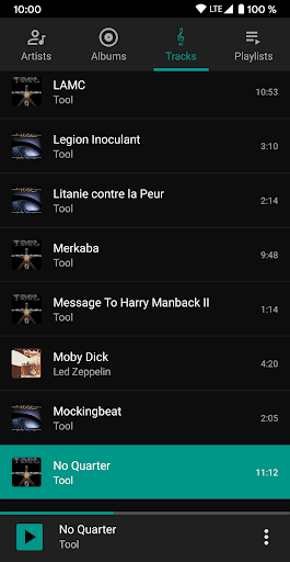 Android application Newtone - music player screenshort