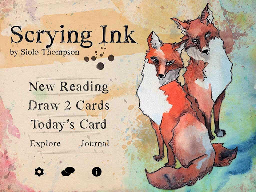 Screenshot of Scrying Ink Lenormand