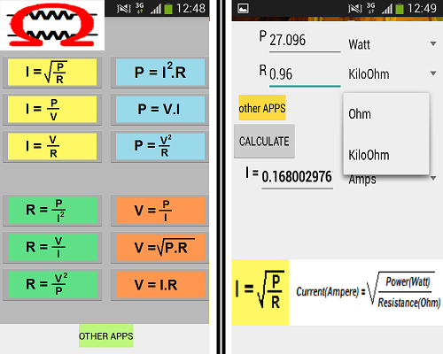 Ohms Law Screen 2