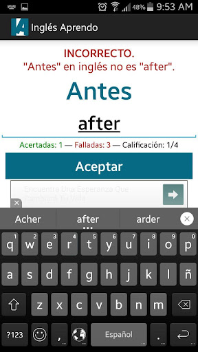 Ingles Aprendo Screen 2