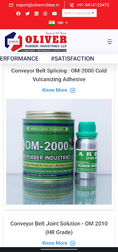 Android application Oliver Rubber Industries LLP screenshort