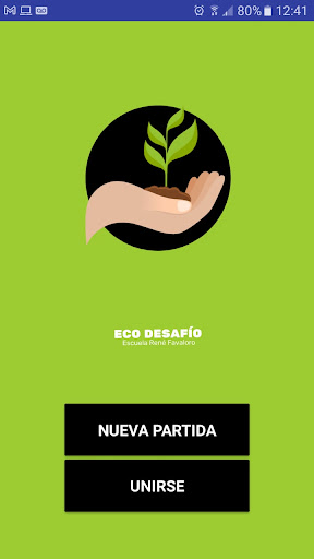 Android application Eco Desafío screenshort