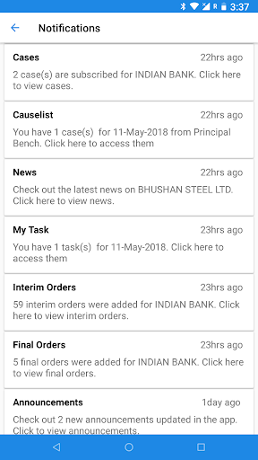 Legal Astra-NCLT and NCLAT App Screen 2