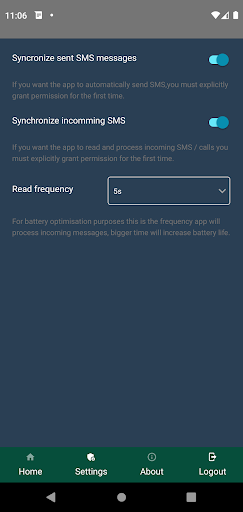 SMSAlert Screen 3