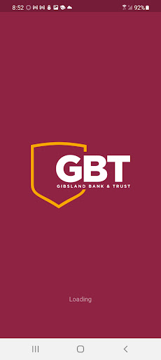 Android application Gibsland Bank Mobile screenshort