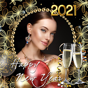 2021 New Year Photo Frame Greeting Wishes