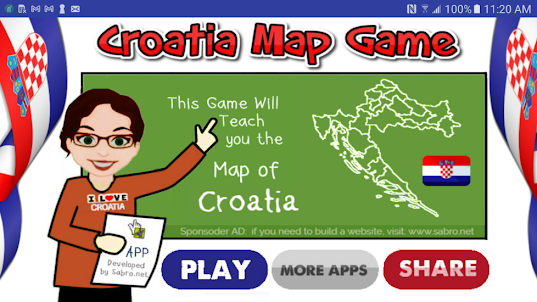 Croatia Map Puzzle Game