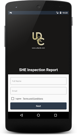 Android application SHE Inspection Report screenshort
