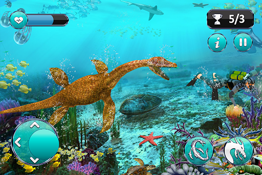 Sea Monster City Dinosaur Game Screen 2