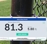 screenshot of SmartPitch Speed Gun w Hitting