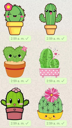 Android application stickers para whatsap Cactus screenshort