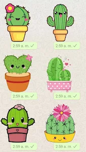 stickers para whatsap Cactus