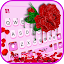 Dripping Red Rose Keyboard The