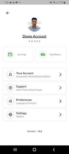 Qreeb Driver Screen 2