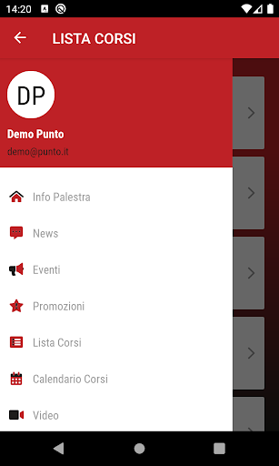 Punto Fitness Screen 3