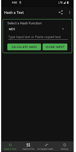 Android application Hash King (Hash Generator) screenshort