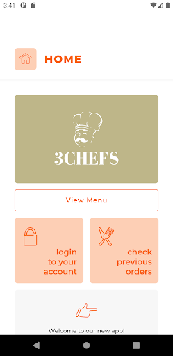 Android application 3 Chefs screenshort