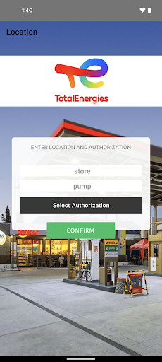 Screenshot of TotalEnergies E-Wallet