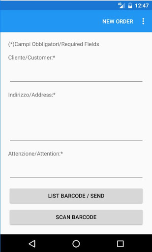 Android application Frizza Agenti screenshort