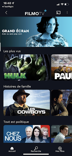 Android application FILMO screenshort