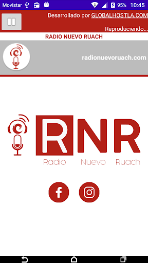 Android application RADIO NUEVO RUACH screenshort