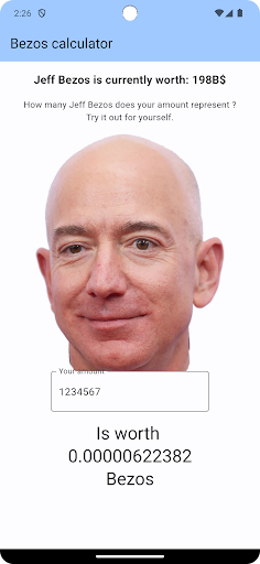 Bezos calculator