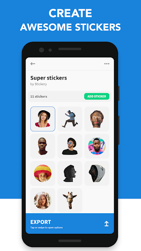 Android application Stickery - The Sticker Maker screenshort