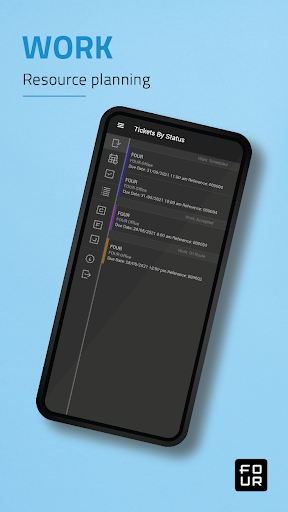 Android application FOUR WORK screenshort
