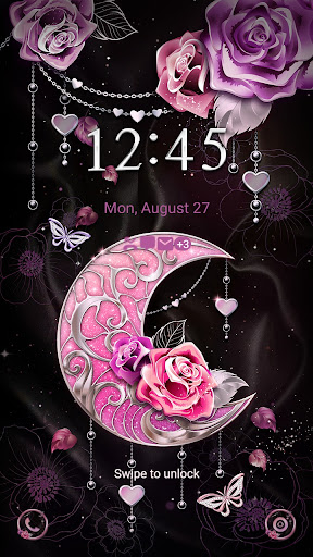 Rose Crescent Moon - Wallpaper Screen 2