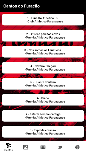Android application Torcida do Furacão screenshort