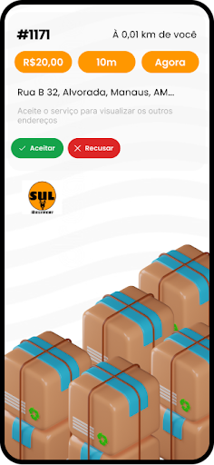Sul Delivery - Profissional Screen 2