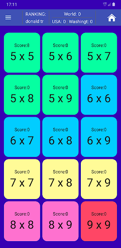Android application Fill the board screenshort