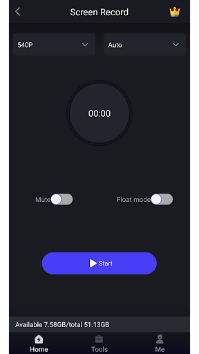 Android application Gilisoft Screen Recorder screenshort