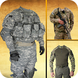 US army suit changer uniform photo editor 2017 icon