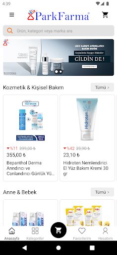 Android application ParkFarma - Online Alışveriş screenshort