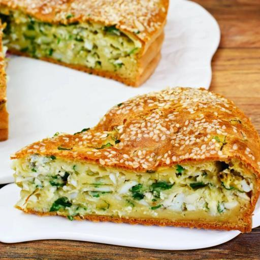 Заливной пирог на кефире