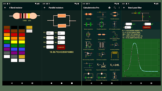 Calctronics- electronics tools Screenshot