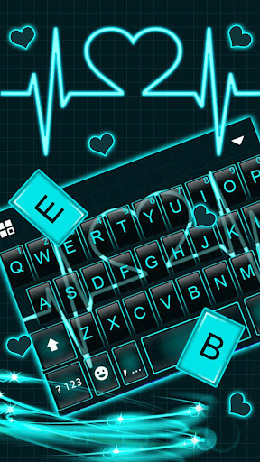 Neon Heart Love Theme Screen 2