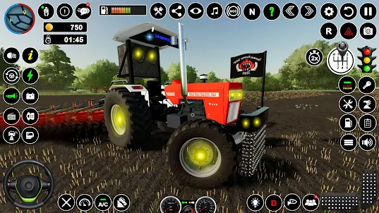 Indian Tractor Driving Farm 3D